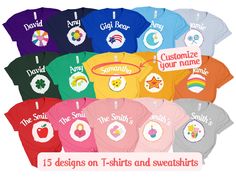 Personalized Care Bears Shirt, Custom Halloween Care Bear Group Costume Sweater, Bear Family Friend Matching Shirt, Couple Matching T-shirt Celebrate Halloween in style with our Personalized Care Bears Shirt, perfect for creating a custom Care Bear group costume. This cozy sweater is great for family and friend matching outfits or as a cute couple's matching t-shirt, making your Halloween both fun and memorable! ★ How to Order: ➥ Please carefully review all provided information before making a s Halloween Care Bear, Care Bears Shirt, Bear Family, Shirt Making, Group Costumes, Family Friend, Bear Shirt, Couple Matching, Care Bear