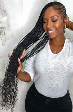 Natte Coller, Rasta Hairstyles, Lemonade Braids Hairstyles, Lemonade Braids, Afro Braids, Braided Hairstyles For Black Women Cornrows, Peekaboo Hair, Braiding Styles, Braided Ponytail Hairstyles