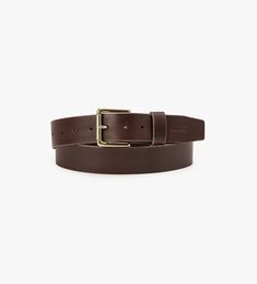 Heritage Belt - Brown | Levi's® US Brown Workwear Belt With Brass Buckle, Modern Brown Belt With Brass Buckle, Brown Workwear Belt Buckle With Closure, Leather Belt Buckles With Brass Buckle For Work, Brown Belt With Brass Buckle For Work, Modern Leather Belt With Brass Buckle, Classic Removable Belt With Rectangular Buckle, Classic Rectangular Buckle Belt, Modern Leather Belt Buckles With Brass Buckle