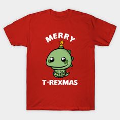 It's beginning to look a lot like T-REXMAS!Get ready for baby's first Christmas! Adorably funny, cute, silly dinosaur loving holiday design kids and baby clothes! -- Choose from our vast selection of Crewneck and V-Neck T-Shirts to match with your favorite design to make the perfect custom graphic T-Shirt. Pick your favorite: Classic, Relaxed Fit, V-Neck, Tri-Blend, Dolman Extra Soft Tri-Blend, Slouchy V-Neck, Slouchy, Premium, Heavyweight, Curvy, Ringer, and Curvy V-Neck. Customize your color! Silly Dinosaur, Cute T Rex, Illustration Funny, Christmas Merchandise, Getting Ready For Baby, Christmas T Shirt Design, Christmas T Shirts, Dinosaur Design, Design Christmas