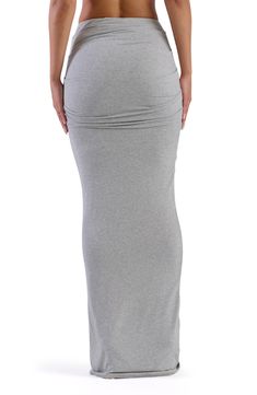 From the brand that delivers the compression you want with the comfort you need comes a shapely, sultry maxi skirt you'll wear on repeat. 46" length (size Medium) Lined Pull-on style 95% viscose, 5% spandex Hand wash, line dry Imported 23 Year Old Outfits, Baddie Skirt Outfits, Tight Maxi Skirt, Grey Maxi Skirt Outfit, Baddie Wardrobe, Baddie Clothing, Cute Maxi Skirts, Basic Clothes, Ribbed Skirt