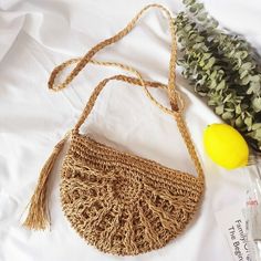 This item is for 1 X crossbody bag. Ladies Crossbody Bag Straw Handbag Boho Wicker Rattan Woven Crochet Beach Summer Colour: beige,coffee Material: straw,polyester lining Width: 25cm/9.8in Height: 18cm/7.1in SKU: 916-818  NN Crochet Pouch Bag For Beach With Phone Holder, Crochet Pouch Mobile Phone Bag For Beach, Beach Crochet Pouch Bag For Mobile Phone, Bohemian Shoulder Bag With Mobile Phone Bag For Vacation, Bohemian Beach Bag For Mobile Phone, Bohemian Mobile Phone Bag For The Beach, Bohemian Style Mobile Phone Bag For Beach, Crochet Shoulder Bag For Beach With Phone Pocket, Bohemian Beach Mobile Phone Bag