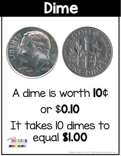 a dime is worth 10 cents or $ 10 it takes 10 times to equal $ 100