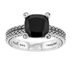 Accessorize in style with this Lavish by TJM black onyx and marcasite ring. Click on this JEWELRY & WATCHES GUIDE to learn about fit, styles, materials and more! Accessorize in style with this Lavish by TJM black onyx and marcasite ring. Click on this JEWELRY & WATCHES GUIDE to learn about fit, styles, materials and more! FEATURES Width: 0.81" Shank style: traditional Metal: sterling silver Plating: rhodium Finish: oxidized Packaging: boxed Nickel freeSTONE DETAILS Stone type: onyx Total weight: Marcasite Ring, Cushion Cut, Womens Jewelry Rings, Rings Statement, Black Onyx, Statement Rings, In Style, Onyx, Jewelry Watches