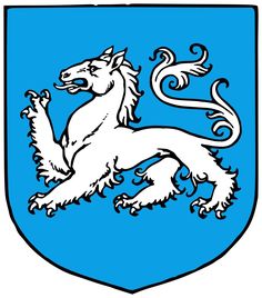 a coat of arms with a lion on it