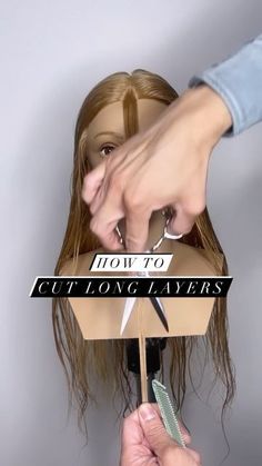 Pixie Bob Hairstyle Tutorials Extensions Haircut Long Layered, Vertical Layers Haircut, How To Layer Long Hair Diy, Easy To Maintain Haircut Long Hair, Long Layered Hair Tutorial Haircuts, Adding Layers To Long Hair, Easy Long Layer Haircut, Secret Layers Haircut, Diy Haircut Long Layers