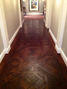 the hallway is clean and ready to be used for painting or other things in the house