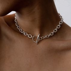 LUNE NECKLACE Silver Necklace Aesthetic, Silver Choker, Choker Style, Jewelry Inspo, Style Statement, Necklace Silver, Timeless Beauty, Silver Necklaces, Jewelry Inspiration