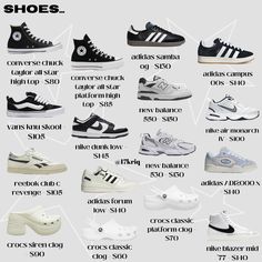 Popular Shoe Brands, Shoes To Get 2024, Sneaker Recommendation, Sneakers Names, Shoes Sneakers For School, Shoe Wishlist 2024, Shoes For Back To School 2024, Popular Shoes 2024, Trendy Sneakers 2024