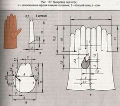 the diagram shows how to measure gloves with measurements for each hand, and where they are placed