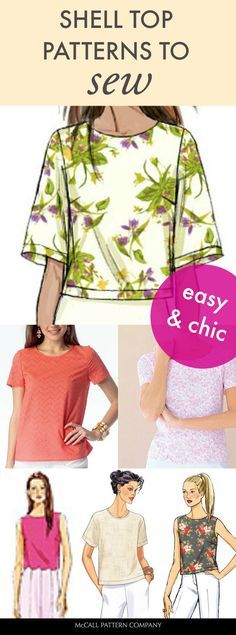 the top sewing pattern is easy and chic