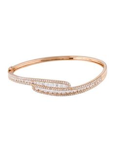 18K Rose Gold Hinged Bracelet, 18k Rose Gold, Bangle Bracelets, Jewelry Bracelets, Bangles, Rose Gold, Gold