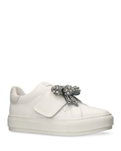 Kurt Geiger London Women's Laney Embellished Bow Platform Sneakers Kurt Geiger Shoes, Womens Boat Shoes, Womens Summer Shoes, Bow Sneakers, Ladies Of London, Kurt Geiger, Shoes White, Platform Sneakers, Sneakers White