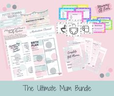 the ultimate mum bundle for mother's day is here and it has lots of printables to choose from