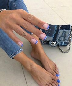 Best Summer Nail Color, Gel French Manicure, Nail Color Trends, Cute Gel Nails, Summer Nails Colors, Manicure Y Pedicure, Funky Nails