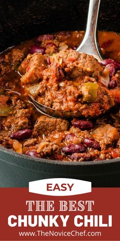 the best chunky chili recipe is easy to make and delicious