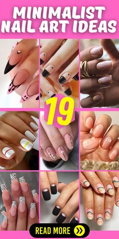 Express your style with minimalist nails that embrace the beauty of simplicity. Whether you choose classic art lines or venture into colorful designs, these nails offer a trendy and chic look. Whether you prefer stiletto or round nails, minimalist nails provide a versatile foundation for showcasing your individuality. Elevate your nail game with minimalist nails that reflect your personal style and taste. Unicorn Nail Art, Moon Manicure, Nails Minimalist, Sheer Nails, Minimalist Nail, Acrylic Toes, Geometric Nail Art, Abstract Nail Art, Minimalist Nail Art