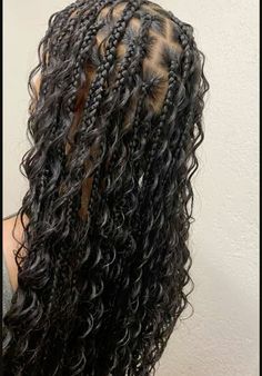 #blackgirlshairstyles #blackbraids #bohobraids #goddessboxbraids #blacksgirls Bohemian Knotless, Boho Braided Hairstyles, Big Box Braids Hairstyles, Goddess Braids Hairstyles, Quick Natural Hair Styles, Box Braids Hairstyles For Black Women, Cute Braided Hairstyles, Cute Box Braids Hairstyles, Quick Braided Hairstyles