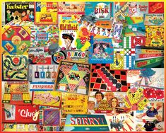 The Games We Played (924pz) - 1000 Pieces Jigsaw Puzzles 1000, Family Puzzles, Puzzle 1000, Vintage Glam, 1000 Piece Jigsaw Puzzles, The Games, White Mountain, Classic Games, Pulp Fiction