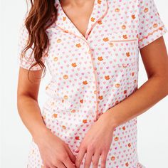 New Release Brand New With Tags! Color: Orange Sold Out Online! Roller Rabbit Pjs, Fall Pjs, Short Pjs, Roberta Roller Rabbit, Sleepover Bag, Fall Morning, Womens Dress Tops, Roller Rabbit, Casual Tunics