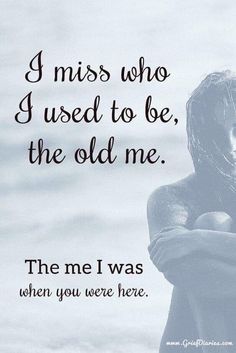 a woman standing in front of the ocean with her arms crossed and texting i miss who i used to be, the old me