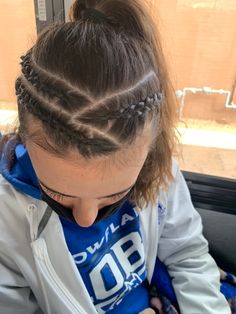 Basketball Game Hairstyles, Braided Sporty Hairstyles, Gymnastics Meet Hair, Game Hairstyles, Athletic Hair