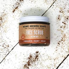 Brand: Home Brewed Soaps Breakfast for your face! This natural face scrub is packed with antioxidants, nutrients and acne fighting, skin soothing ingredients and it smells absolutely amazing! Organic raw honey & cinnamon work together to fight off acne and help keep an even tone to your skin while the organic raw sugar helps to exfoliate and remove dead skin cells making way for the renewal of new. honey is known to help ward off bacteria and reduce inflammation. Cinnamon is known to improve fin Natural Face Scrub, Honey Cinnamon, Natural Acne, Raw Sugar, Honey And Cinnamon, Natural Face, Raw Honey, Acne Skin