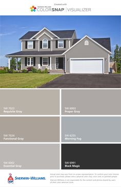 the exterior color scheme for a house