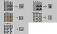 the minecraft crafting map shows how to use blocks and other materials for crafts