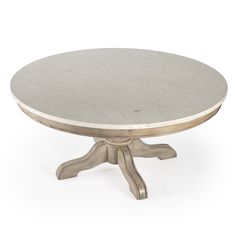 a round table with four legs and an oval top, on a white background is shown