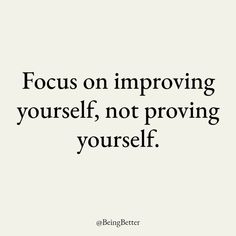 the words focus on imppoing yourself, not providing yourself