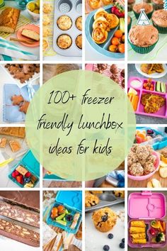 Easy Lunchbox Snacks, Frozen Lunches, Freezer Ideas, Lunchbox Snacks, Blueberry Snacks, Frozen Kids, Lunchbox Treats, Cold Lunches