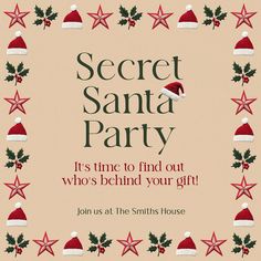 the secret santa party is coming to town this christmas season, and it's time to find out who's behind your gift