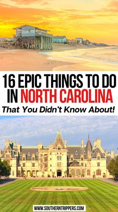 16 Epic Things to do in North Carolina That You Didn't Know About Moving To North Carolina, North Carolina Travel, Travel Things, Us Road Trip, Usa Travel Guide, Vacation Usa