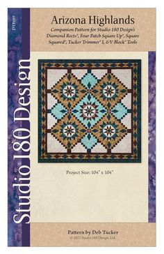 arizona highlands companion pattern for quilts and crafts, designed by the american patchwork company