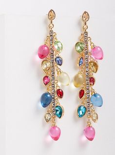 FIT Measures 2. 5” long. . MATERIALS + CARE Base metal. . Imported. DETAILS 1 pair. . Holiday lights accents. . The best plus size women's holiday light linear earring - multi color earrings in multi. Torrid is your destination for cozy fall and winter clothes to keep you warm and comfortable. Cold Shoulder Lace, Multicolor Earrings, Color Earrings, Fitted Wedding Dress, Leather Wedge Sandals, Winter Clothes, Holiday Lights, Jewelry Inspo, Cotton Lights