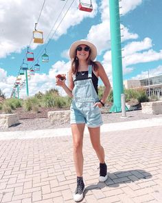 j e n // orijenal on Instagram: “I hope you’re having a sweeeet sundae🤩” I Hope, Overall Shorts, I Hope You, Overalls, Womens Shorts