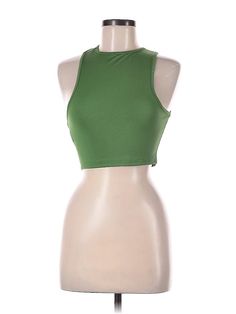 Assorted Brands Sleeveless Top Size: 6 Green Tops - used. 95% POLYESTER, 5% SPANDEX, Halter, | Sleeveless Top Green Halter Tops - Used - Size 6 Luxury Green Sleeveless Tops, Green Halter Top, Halter Tops, Green Tops, Halter Top, Sleeveless Top, Women Handbags, Womens Tops, Size 6