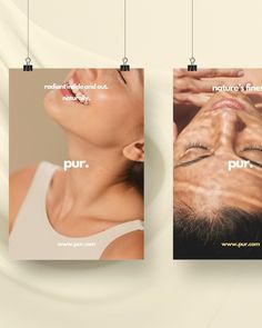 Final branding bits for Pur. My main goal for this branding was to speak volumes about the love Pur has for clean, natural skincare. From posters to social media templates, my choice of minimalistic branding is a reflection of Pur’s belief in the power of purity. This brief was so much fun - it really pushed me to stick to minimalism whilst keeping my vision of an organic vibe alive. Thank you! 💛 @briefhaus #BHpur #BriefHaus #skincare #vegan #skin #selfcare #graphicdesign #promotions ... Social Design Inspiration, Skincare Brand Post Ideas, Skincare Marketing Campaign, Clean Beauty Brands, Clean Social Media Design, Cosmetic Poster Design, Minimalist Social Media Post