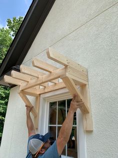 Window Trellis, Window Pergolas, Build A Window, Window Trellises, House Awnings, Pergola Ideas, House Updates, Casa Country, Porch Design