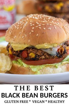 the best black bean burgers gluten free, vegan and healthy recipe