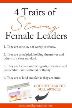 the four steps to creating an effective female leader's guide for your business or organization