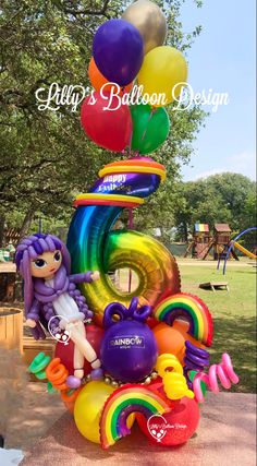 Rainbow High Balloons, Rainbow High Doll Birthday Party Ideas, Rainbow High Doll Party, Rainbow High Decorations, Rainbow High Party Decorations, Rainbow High Birthday Party Theme