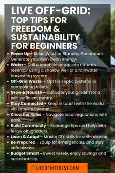 Off Grid Decor, Off Grid Garden Ideas, Of Grid Living, Homestead Skills List, How To Live Off The Land, Off Grid House Ideas, Self Sufficient Living In The City, Living Off The Grid How To Start, Self Sufficient Living For Beginners