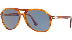 Persol PO3194S acetate sunglasses for men, color code 105256 in light havana with blue lenses. Casual Blue Sunglasses For Travel, Classic Blue Sunglasses With Polarized Lenses, Classic Blue Polarized Sunglasses, Classic Blue Aviator Sunglasses With Uv Protection, Classic Blue Aviator Sunglasses, Classic Blue Tinted Aviator Sunglasses, Classic Polarized Sunglasses For Business, Classic Blue Sunglasses For Outdoor, Casual Wayfarer Sunglasses For Business