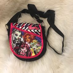 Pre-Owned But Never Used, Monster High Purse/Bag, Has A Velcro Closure, Adjustable Strap Cute Bags With Zipper Closure, Casual Red Satchel For School, Cute Red Satchel For Daily Use, Cute Multicolor School Satchel, School Bags With Adjustable Strap, Cute Red Satchel For Everyday Use, Monster High Accessories, Cross Body Purse, Purse Bag