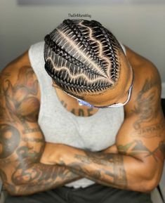 Men's Braids With Fade, Men’s Stitch Braids With Design, Men’s Straight Back Cornrows, Simple Mens Braids, High Top Fade Braids Men, Stitch Braids Men Design, Boy Stitch Braids, Stitch Braids Cornrows Men, High Top Braids Men