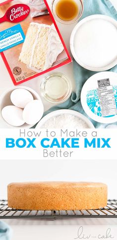 how to make box cake mix before it's gone in the oven with instructions