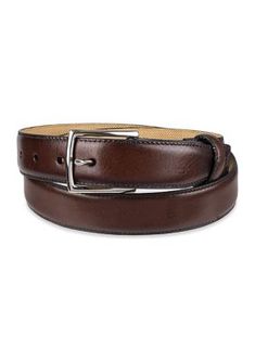 Sleek and stylish, this leather belt from Cole Haan looks great with jeans and a button-down shirt or dress pants, and a suit separate jacket. | Cole Haan Men's 32 Millimeter Harrison Grand Leather Belt, Brown, 38 Belt Brown, Cole Haan Men, Suit Separates, Suspenders, Cole Haan, Leather Belt, Dress Pants, Button Down Shirt, Mens Accessories