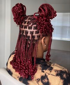 Braid Anime, Braids Reference, Hairstyle Korean, Red Braids, Braids Long, Hairstyles Quick, Hair French, Cute Box Braids, Hairstyle Men